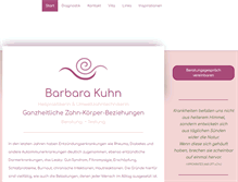 Tablet Screenshot of barbara-kuhn.de
